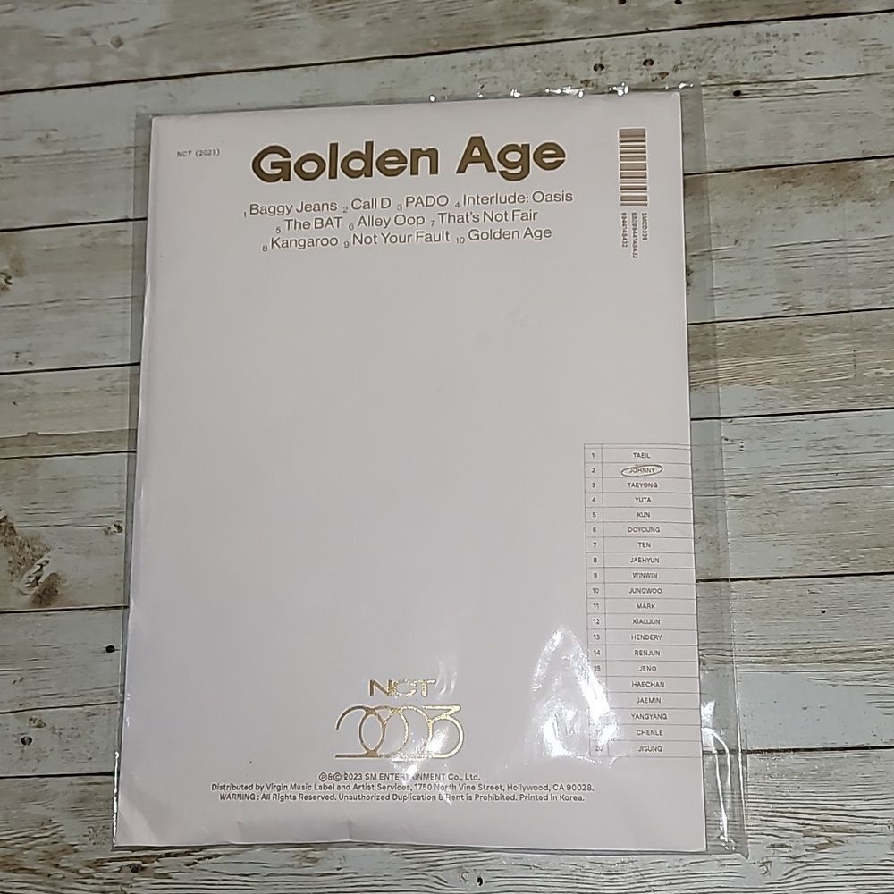 New Sealed NCT 2023‎ The 4th Album Golden Age CD Collecting Version K-Pop Korean